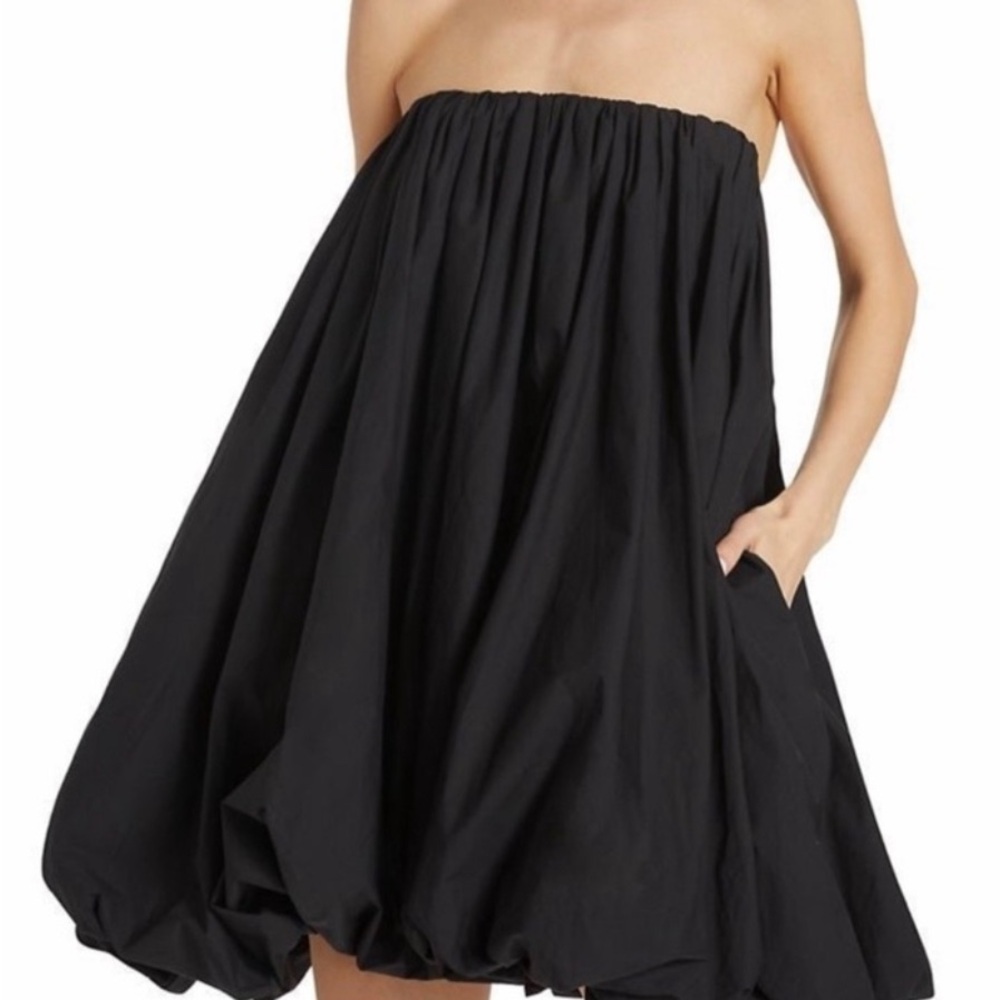 Ulla Johnson Polline Elegant Black Strapless Dress